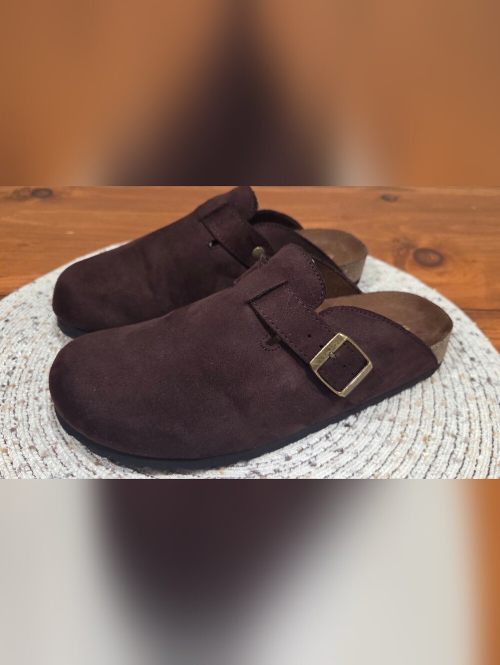 Cliffs by WHITE MOUNTAIN Women’s Suede Slip-On Clog in Chocolate
